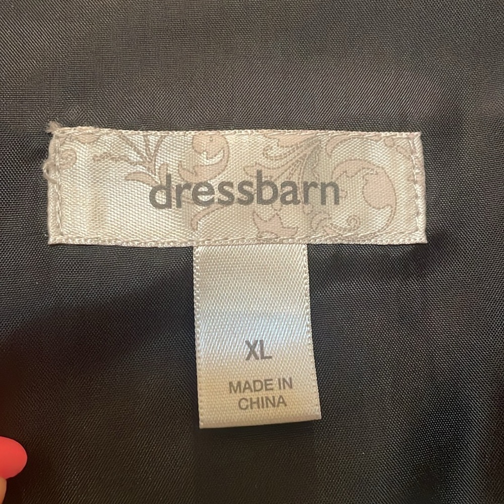 Dressbarn Button Up Tie Jacket Size XL - Picture 7 of 8